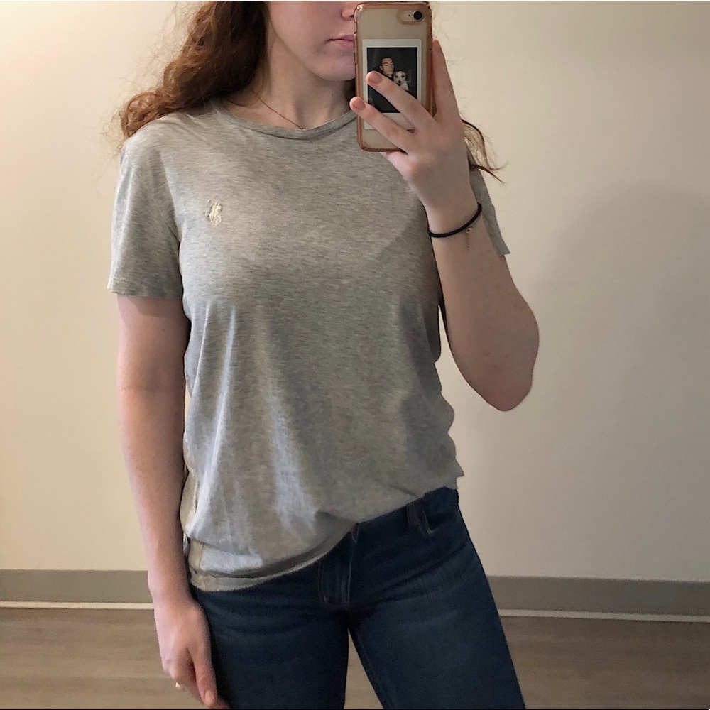 Gray Polo Ralph Lauren Shirt